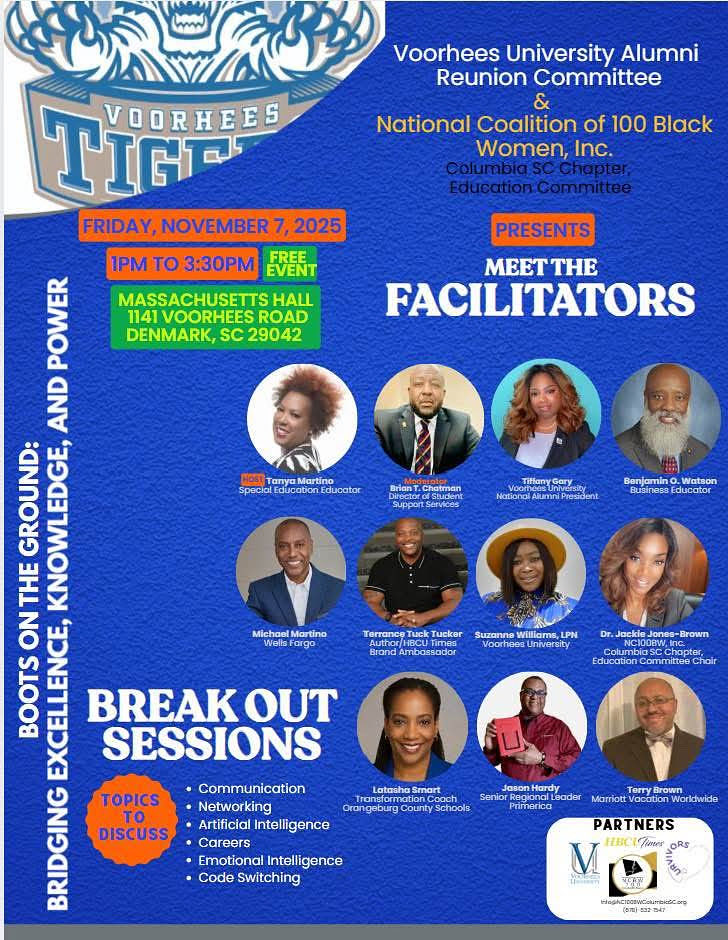 terrance_tuck's tweet image. I’m excited to have the opportunity to share the stage with some amazing people and connect with the Voorhees University community! #TuckProject