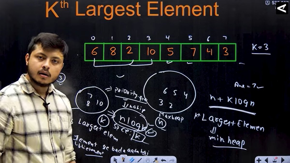 yashanshhhraj's tweet image. Day 6 of posting my DSA Journey with @rohit_negi9 Bhaiya.
What I learnt today:
1. Solved 2 DSA Questions along with Bhaiya.
#DSA #TechTwitter #CodeSnippet #Programming