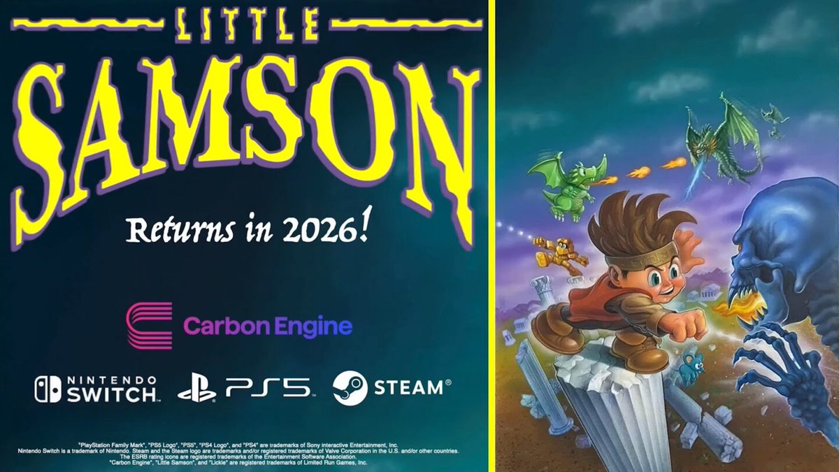 ¡Little Samson llegará a Nintendo Switch en 2026!

Vaya sorpresa, uno de los juegos más caros de la historia volverá desde los años del NES, y no solo es caro, es una verdadera joya atemporal.