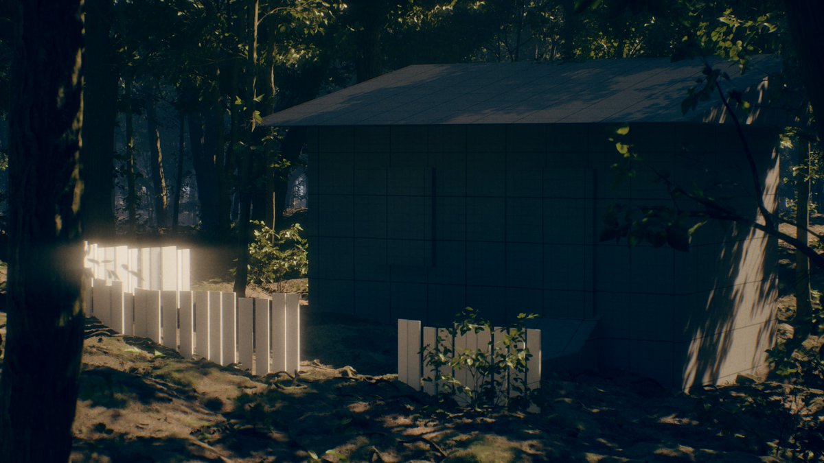 Been trying to recreate the Twin Peaks/Gilmore Girls aesthetic in Unreal Engine. On site it would have been accomplished with film and some mesh over the lens.