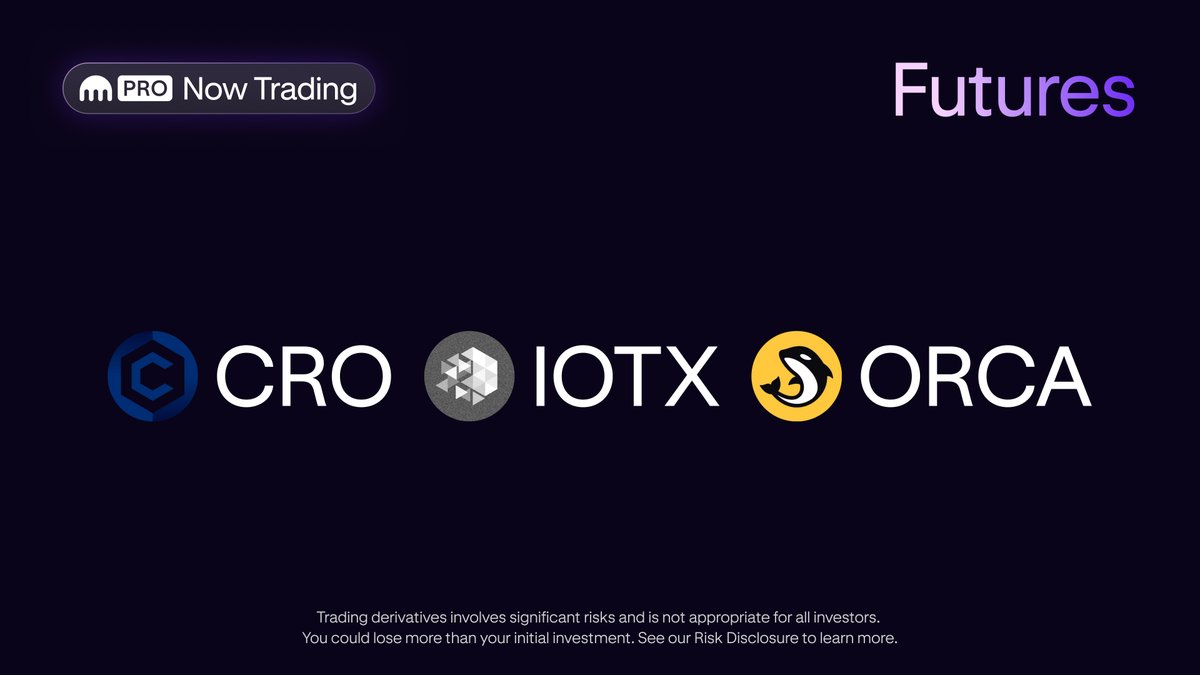 📣 Calling EU traders! 🇪🇺 New perpetual futures are now live on Kraken  Pro: ✓ $CRO • $IOTX • $ORCA ✓ Long or short with leverage ✓ Capture 24/7  volatility ✓ Deep