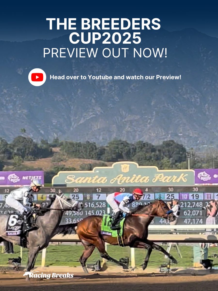 The Breeders Cup Online Preview OUT NOW! Watch here: youtube.com/watch?v=ffhjdQ…