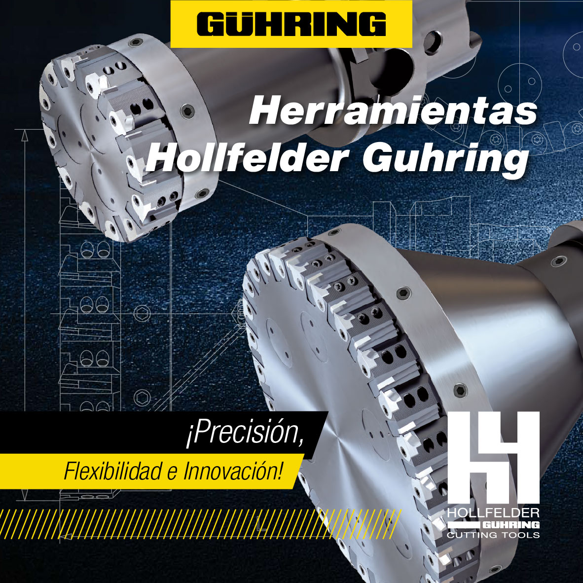 GuhringMexicana's tweet image. ¡Precisión, Flexibilidad e Innovación! 🎯🔄💡
Hollfelder–Guhring: insertos de carburo/PCD para fresado y torneado, con geometrías que mejoran el control de viruta y la estabilidad del ciclo. 🌀⚙️
#GuhringMéxico #Hollfelder #Tooling #CNC #Fresado #Torneado #PCD…