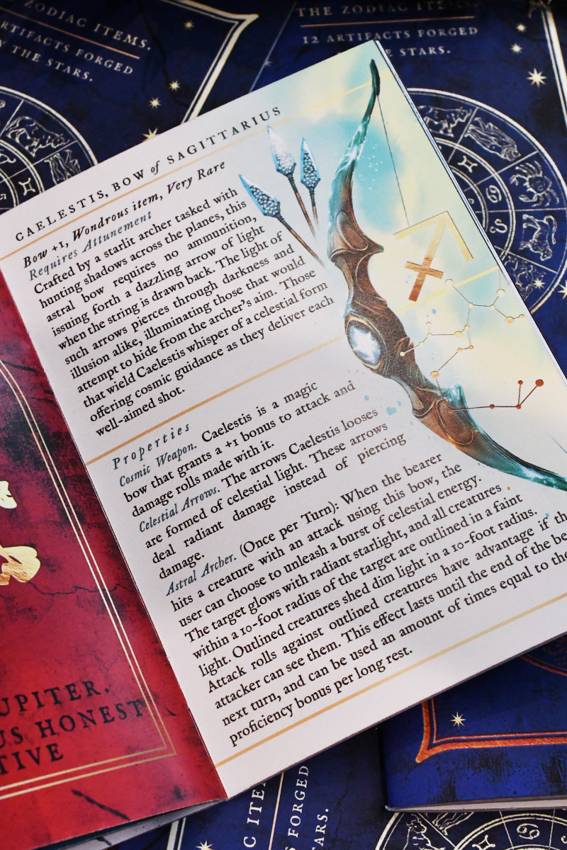 The Zodiac Items ✨ Celestially inspired, and ready for inclusion in your game, this little zine makes a great budget friendly gift!