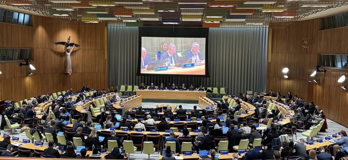 marcevzb's tweet photo. Honored to participate in the International Law Week at the United Nations in New York. Legal Advisers of Ministries of Foreign Affairs and Delegates to the Sixth Committee present comments on the Report of the International Law Commission (ILC) on the work of its 76th session (2025), including on the topic “General Principles of Law” as a source of international law, of which I have the honor of being the Special Rapporteur.