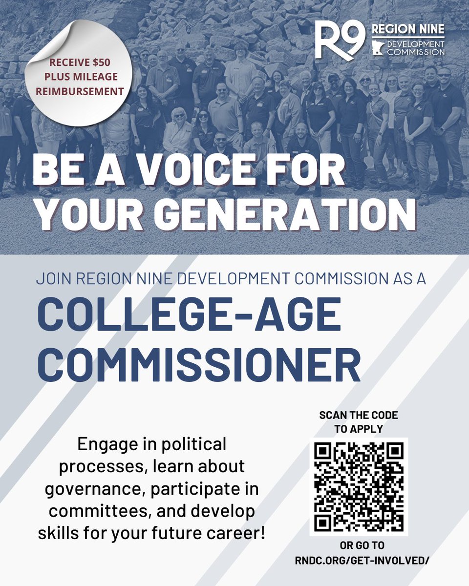 RegionNineDC's tweet photo. RNDC is looking for a College-Age Commissioner. Apply today at https://t.co/uYIahex8Tn https://t.co/DXinXzbL4q