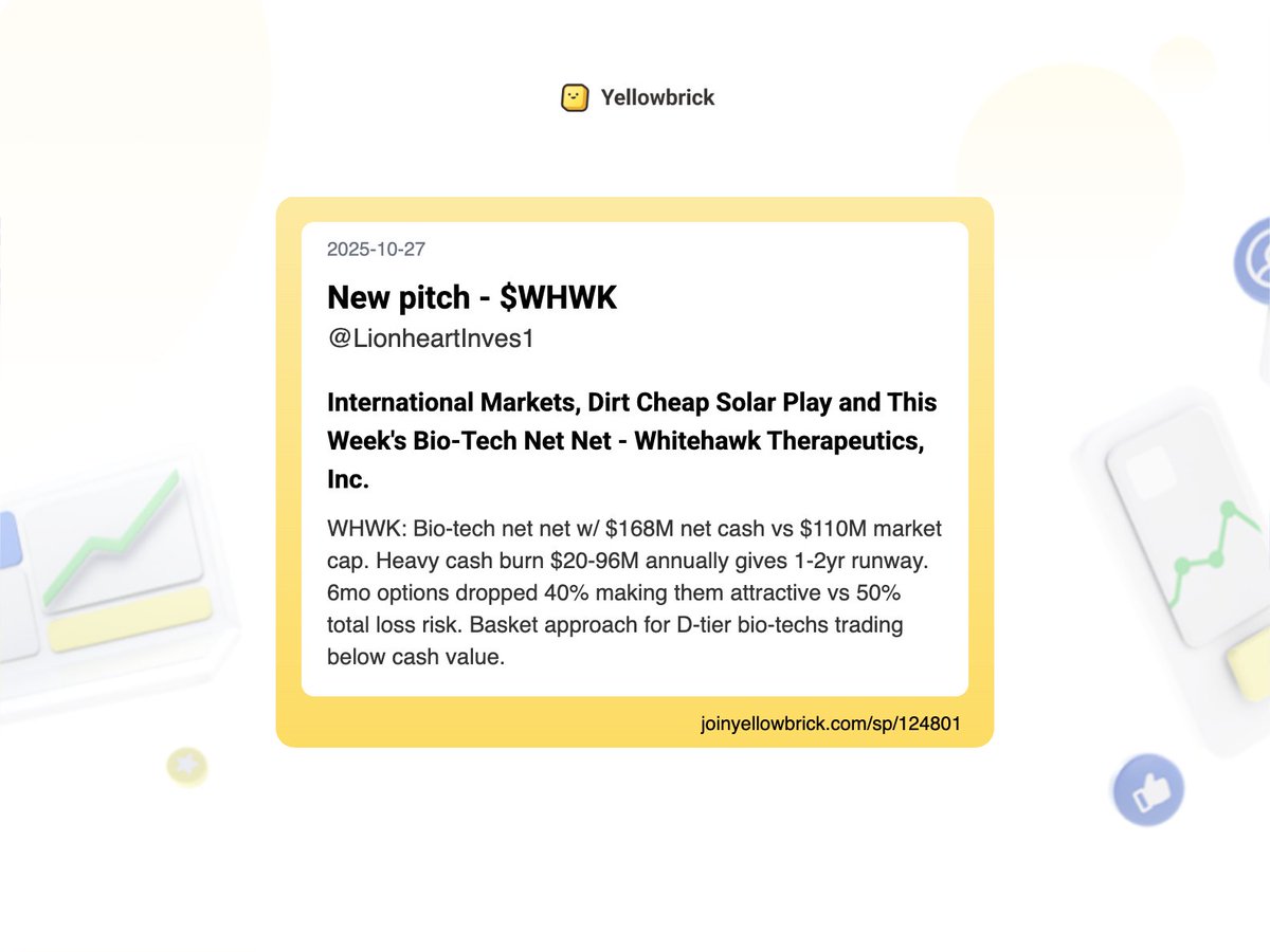 joinyellowbrick's tweet photo. Added 78 new stock write-ups to the site (pt 2):
@LionheartInves1 - $GTN, $WHWK
@jaysyoon (holding updates) - $PESI, $NBIS, $IREN
@BlokeOak57182 - $MPAC.L
@rk8215 - $DGXX
@HalvioCapital - $MYX.AX
@gabcasla - $GLNG
@KrokerEquity - $NFLX (earnings) https://t.co/Ij7rBw8mHz