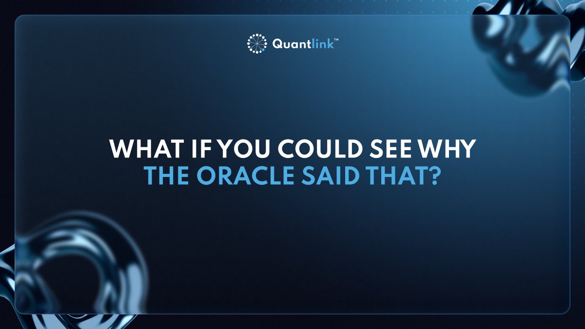 QuantLink_AI's tweet image. In Web3, data is trust.
Yet most price feeds reduce that trust to a single number, stripped of context or accountability.

&quot;Where did it come from? Was it tampered with?&quot;
Developers are often left to take it on faith until something breaks.

At QuantLink, we’re redefining how…