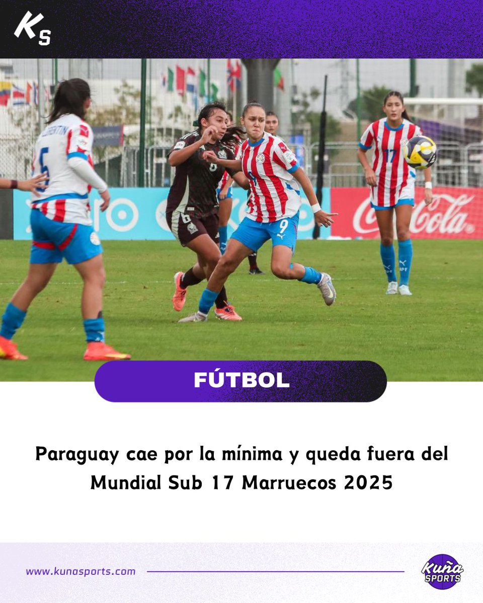 ¡Generación que promete!🙋🏻‍♀️⚽️

🇵🇾Con derrota ante México por 1-0, la selección de Paraguay cerró su participación en un Mundial histórico.

🔝Sí, porque en Marruecos 2025 por primera vez una albirroja femenina logró avanzar a los octavos de final.

#KuñaSports💜