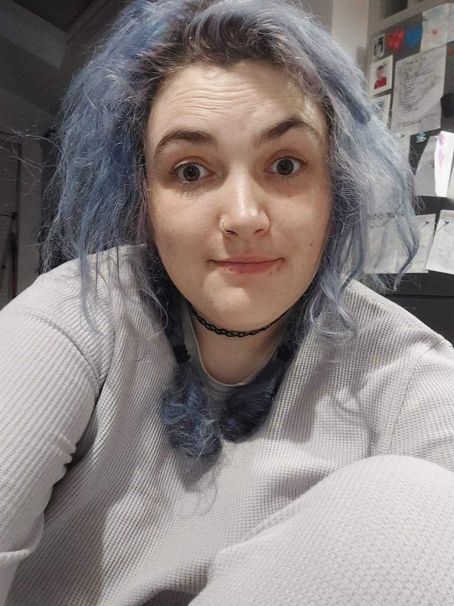 Anaemic_Royalty's tweet image. In my pyjamas, though not in bed today, for #PJsAndProtocol #BedForSevereME organised by @MEFoggyDog
This is how I look most days. Hair unbrushed for days, unwashed for MUCH longer. Unbrushed teeth. But fed and out of bed! Which is more than people with Severe ME/CFS can manage