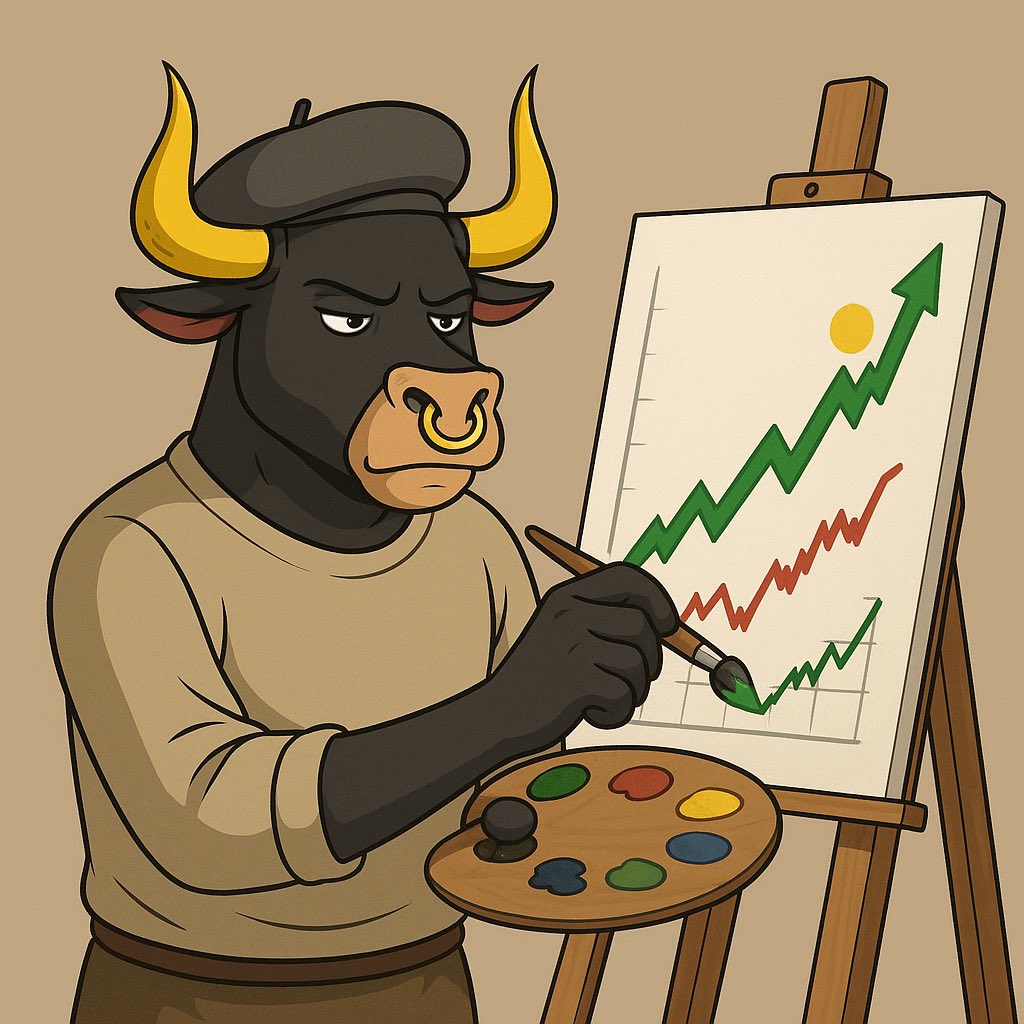 TheBullSoc's tweet image. 🐂🎨
$BULLS got the brush now.
We’re painting this market green. 💚📈