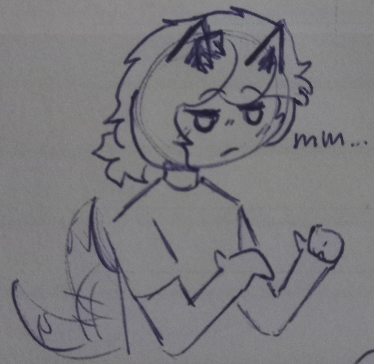 Hice unos doodles #sharkpunch muy, MUY estúpidos y simples en clase
Me da hasta pena mostrarlos help 😭
#fhstwt