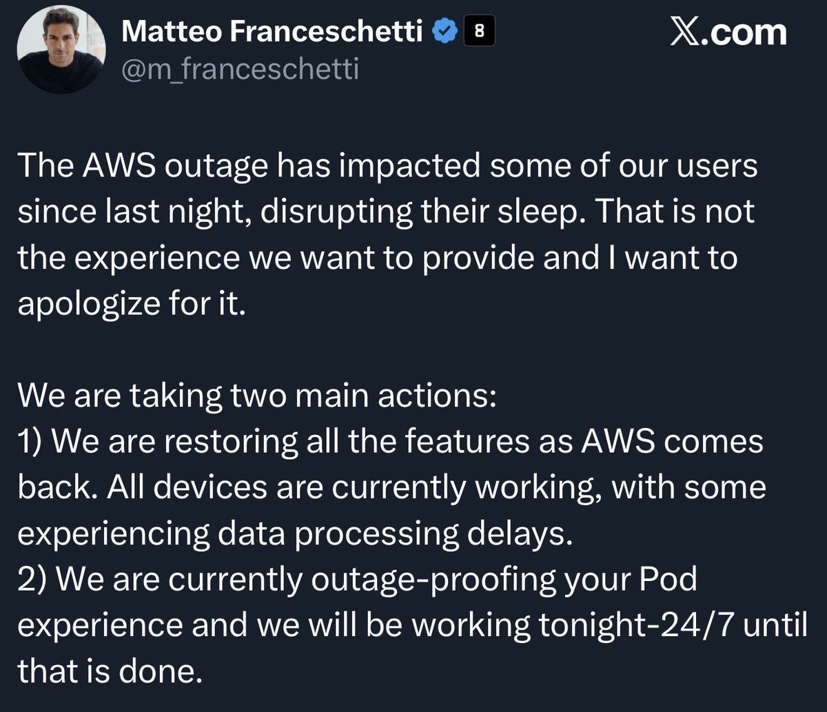 I hope you got some sleep today because those whose beds are permanently connected to the internet won’t be covering themselves with a blanket again. Another sleepless night with another AWS outage.