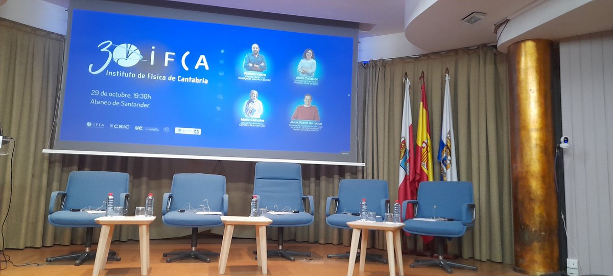 pmonterdevillar's tweet photo. Hoy celebramos el 30 aniversario del @IFCA_CSIC_UC en el @AteneoSantander https://t.co/7c7RNHwJpX