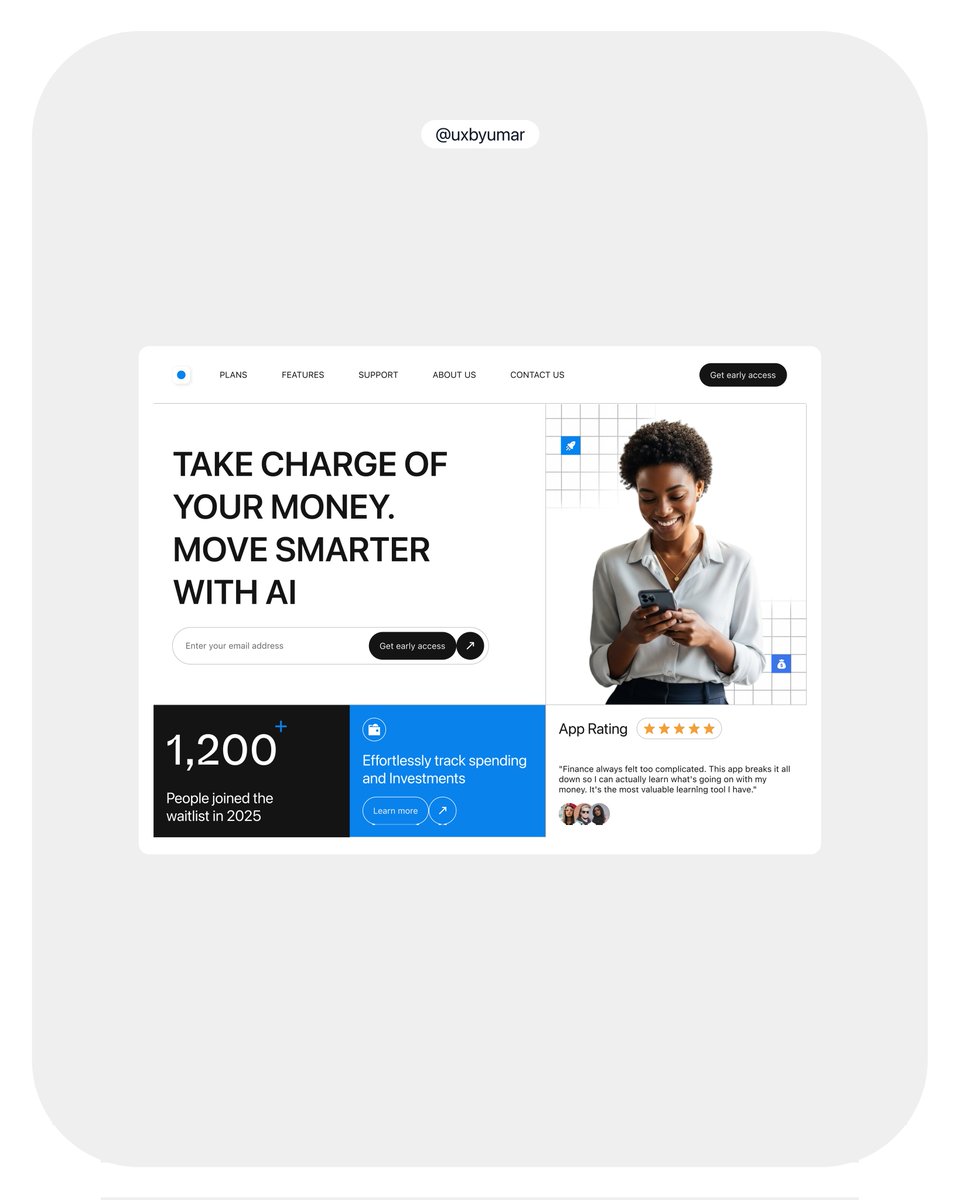 Here's a look at a hero section redesign I did. The original felt a bit vague and had some confusing metrics, so I updated it to have a much clearer value prop and social proof that actually feels real and builds trust. What do you think?