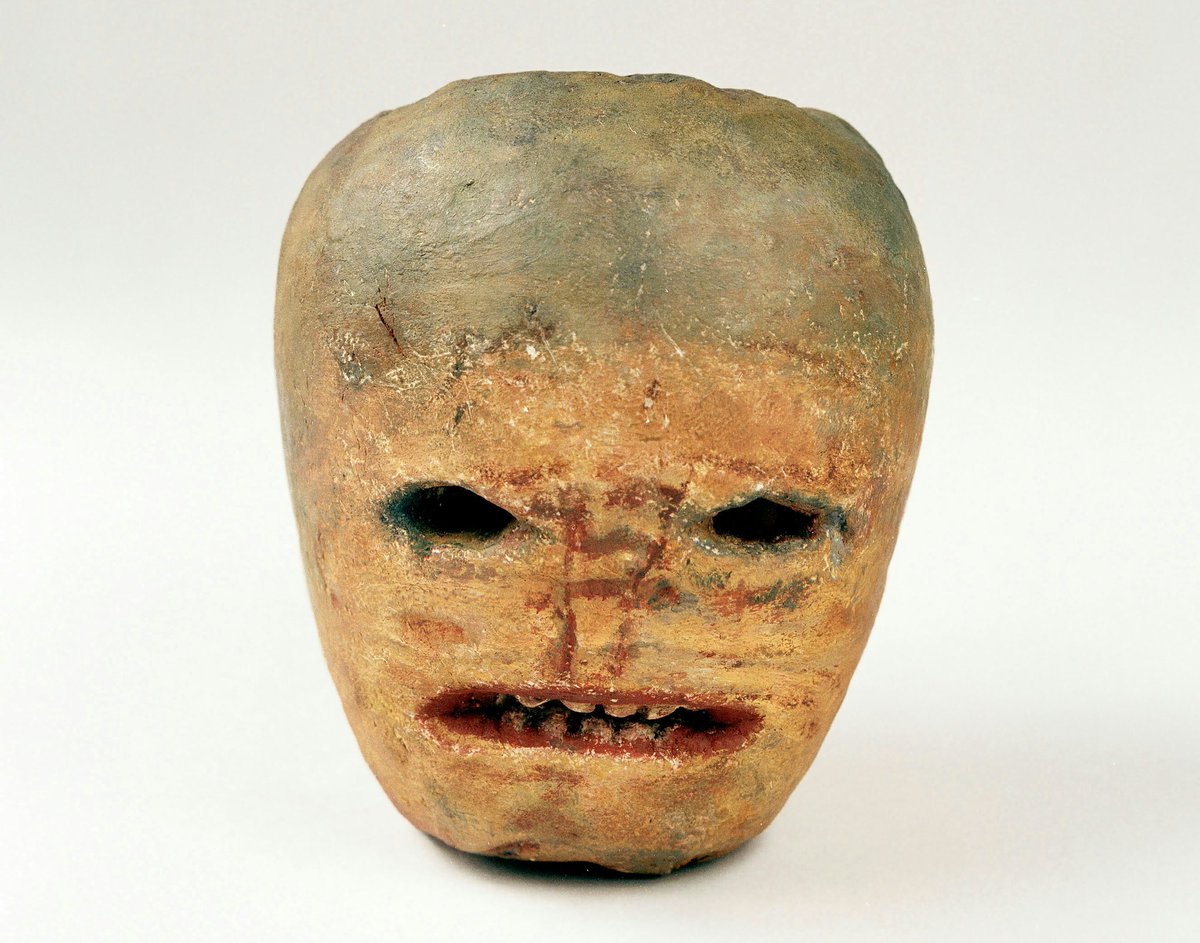 Planning on hollowing out some pumpkin for Halloween?

HA!

Once more our ancestors did something better.
May I introduce; a (model) of an Edwardian Hallowe’en ‘ghost turnip’ lantern from the Irish Folklife Collection at the <a href="/NMIreland/">National Museum of Ireland</a> 

He lives under your bed, he mumbles.