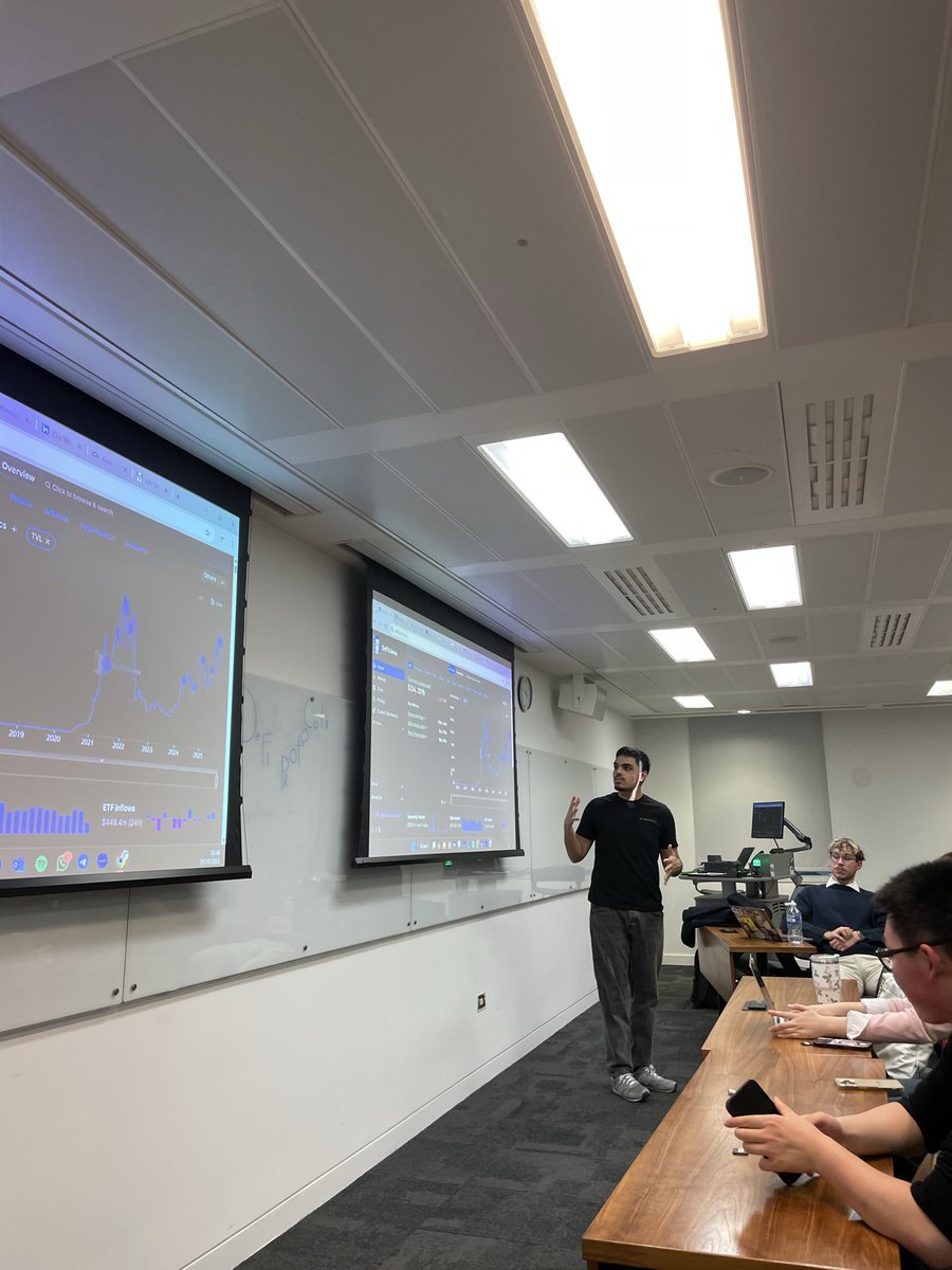 kcl_blockchain's tweet photo. We hosted an introductory session on DeFi. To be more specific, we covered from how to use Defillama, Jupiter, l2beats, solscan. We also covered some concepts like DEXs, Lending protocols, perpetual trading, and etc.

lots of things to learn!! and more is coming in the future👀✨ https://t.co/OjabzR4qzU