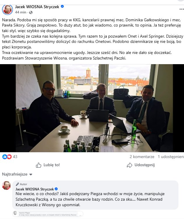 sz_piegza's tweet photo. Gdy podesłałem ks. Jackowi Stryczkowi ostatni artykuł Onetu, żeby mógł go chociaż raz przeczytać i zrozumieć, ten napisał: "jakiś podejrzany Piegza wchodzi w moje życie... Co za sku...". Ten człowiek naprawdę ciągle jest księdzem? https://t.co/WvMKHMqVNE