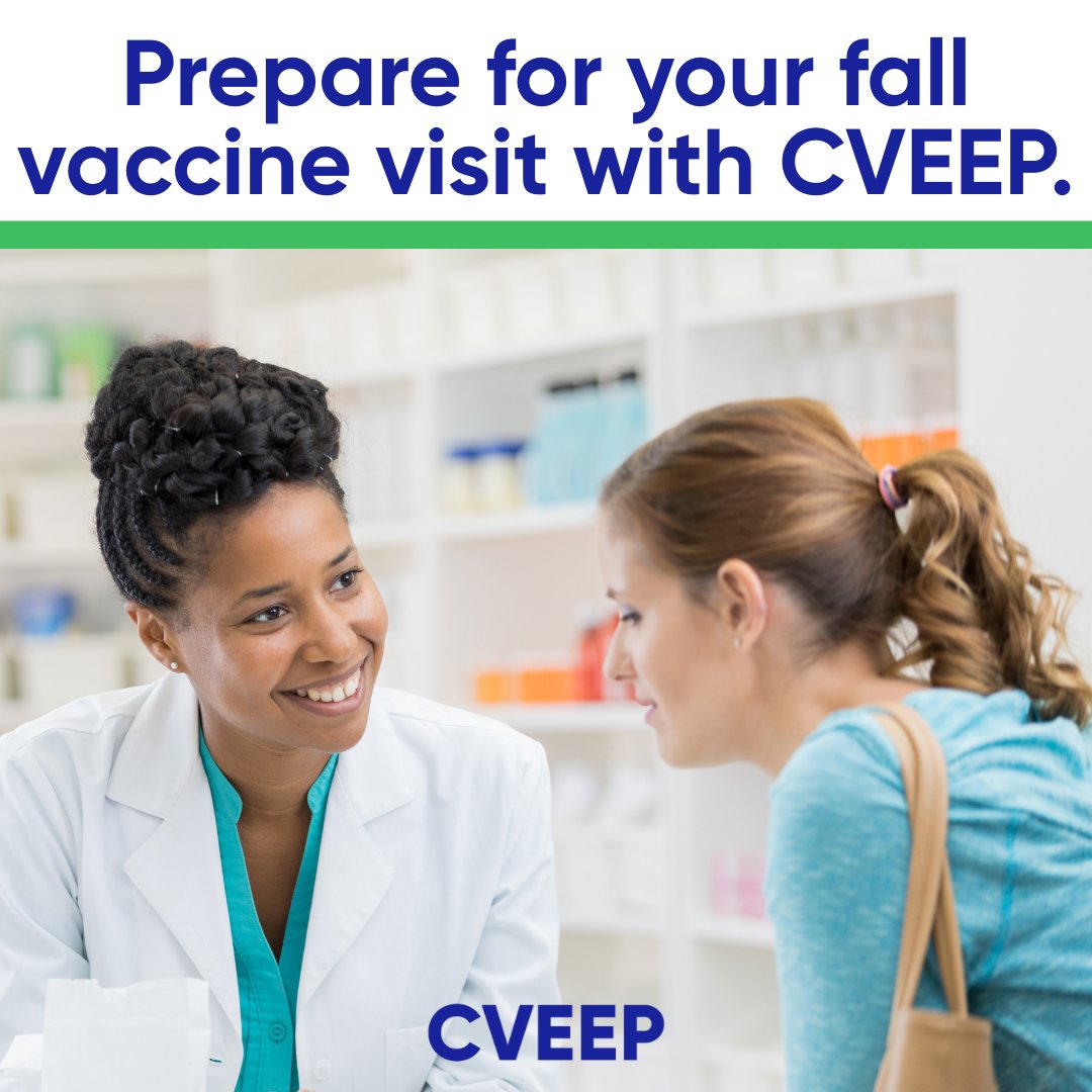 Getting vaccinated is one of the simplest ways to stay protected from severe respiratory illness. Prepare for your fall vaccine appointment with our new resource, including information on where to get them, what to bring, and what questions to ask. More: cveep.org/news/your-fall…