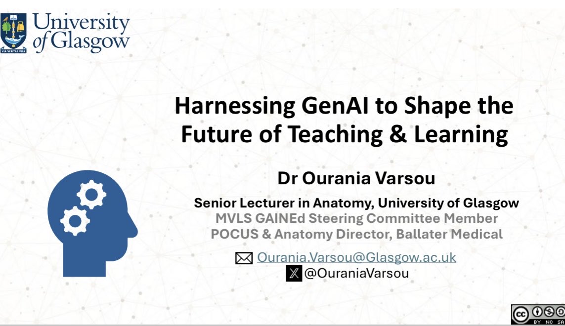 Delighted to have delivered my virtual session on #genAI for the Erasmus+ AIMTech BIP hosted by the University of Ioannina 🇬🇷 Looking forward to joining students &amp; colleagues in person this November for the f2f session! Massive thanks to our <a href="/UofG_CDSAI/">University of Glasgow Centre for Data Science & AI</a> for funding my trip 🤩