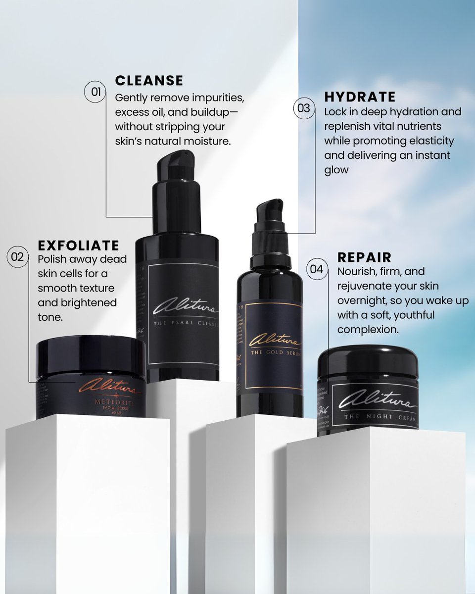 The four steps your skin truly needs.

Cleanse away buildup, gently exfoliate dullness, infuse deep hydration, and repair overnight with nutrient-dense, non-toxic formulas that deliver real, visible results.

#NonToxicSkincare #GlowNaturally #SkinTransformation #CleanBeauty