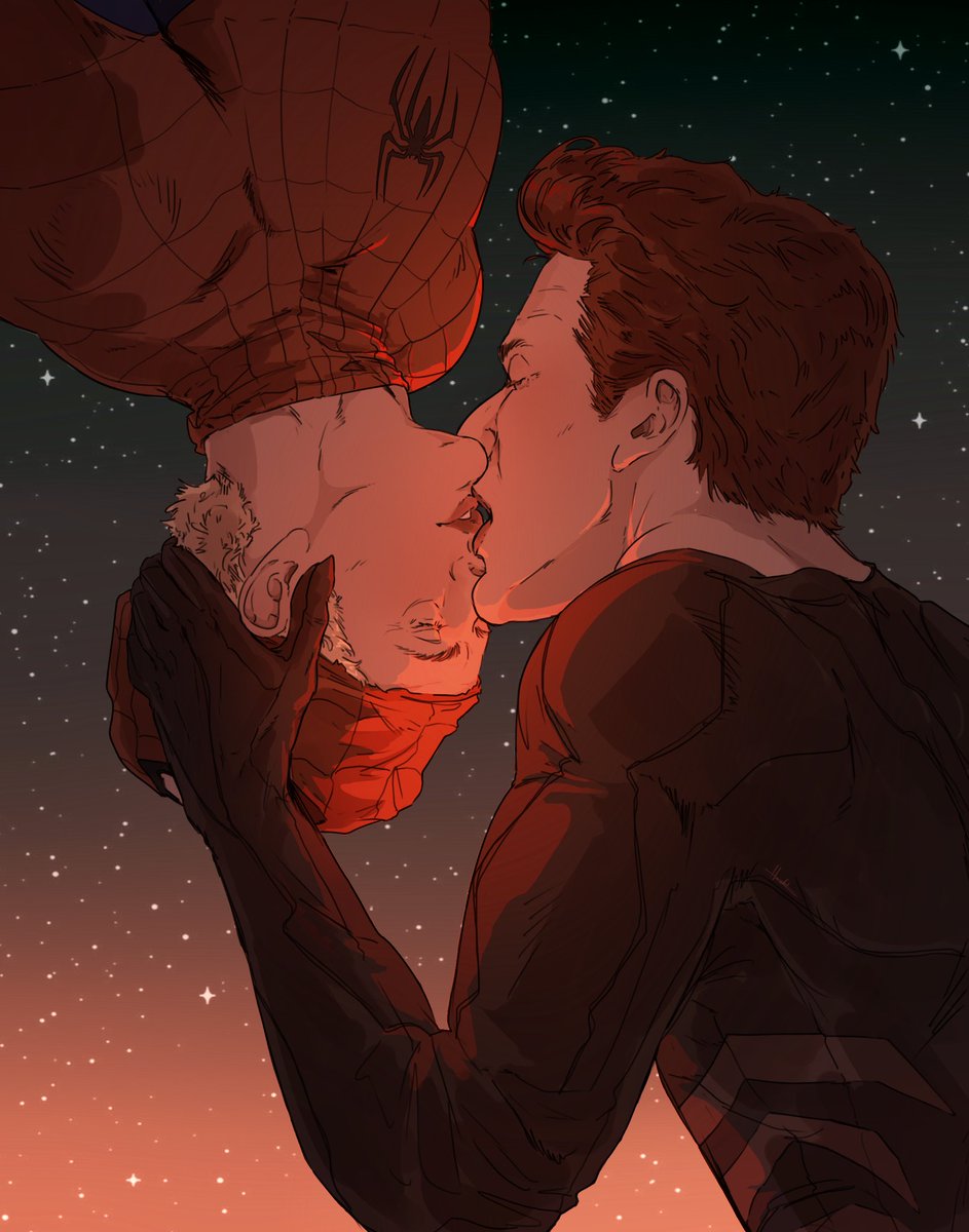 I'm so (not) sorry but I wanted to draw the ✨Spidey Kiss✨ SO MUCH.

🕷️ GOOD OMENS × SPIDERMAN 🕷️ (because YES.)

#GoodOmens #Spiderman #GoodOmensAU #GoodOmensComic  #IneffableHusbands #SpicyOmens #GoodOmensKiss #GoodOmensFanart #Aziraphale #Crowley #halloweenart #heohlart