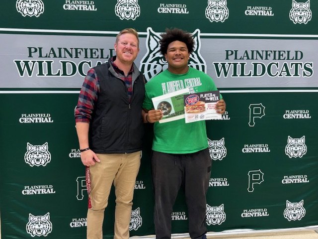 Nathan Reyes is our Male Athlete of the Week (10/13-10/18). He excelled on both offensive/defensive lines vs Joliet West. He still made many tackles and forced QB pressures while facing double teams. Congrats Nathan! 
#AStudentAbove
<a href="/jerseymikes/">Jersey Mike's Subs</a> <a href="/Mr_Chlebek/">PHS Wildcats</a> <a href="/PCHSWildcatsFB/">Plainfield Wildcats Football</a>