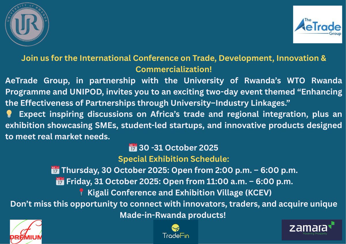 Join us for the international conference on trade, development, innovation and commercialization!