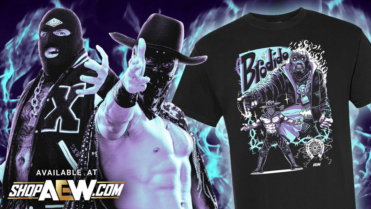 The AEW World Tag Team Champions BRODIDO are Bad Hombres!

New shirt drop for @BrodyxKing &amp; @Bandidowrestler, available now at ShopAEW.com