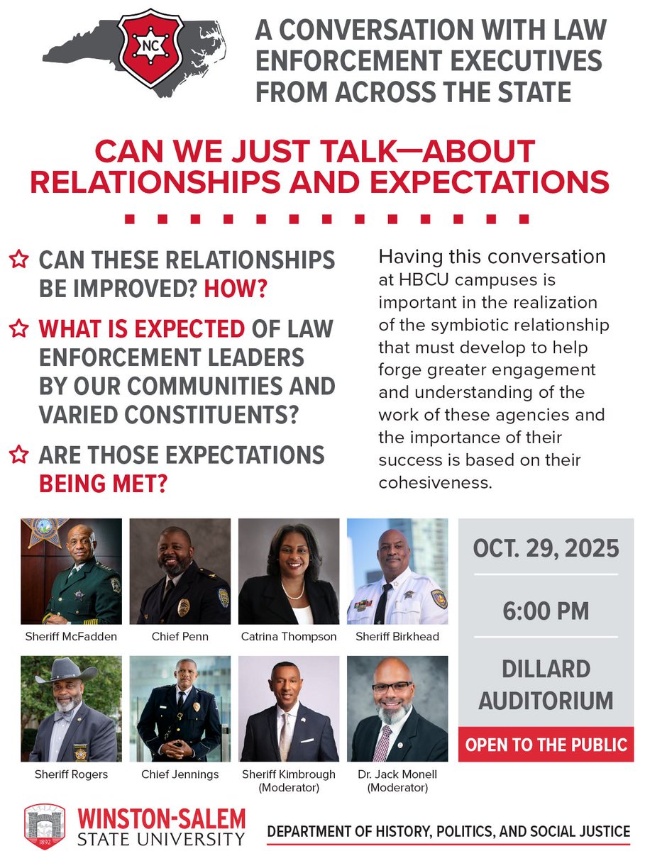 CAN WE JUST TALK ABOUT
RELATIONSHIPS AND EXPECTATIONS
OCTOBER 29, 2025
6:00 PM
DILLARD AUDITORIUM