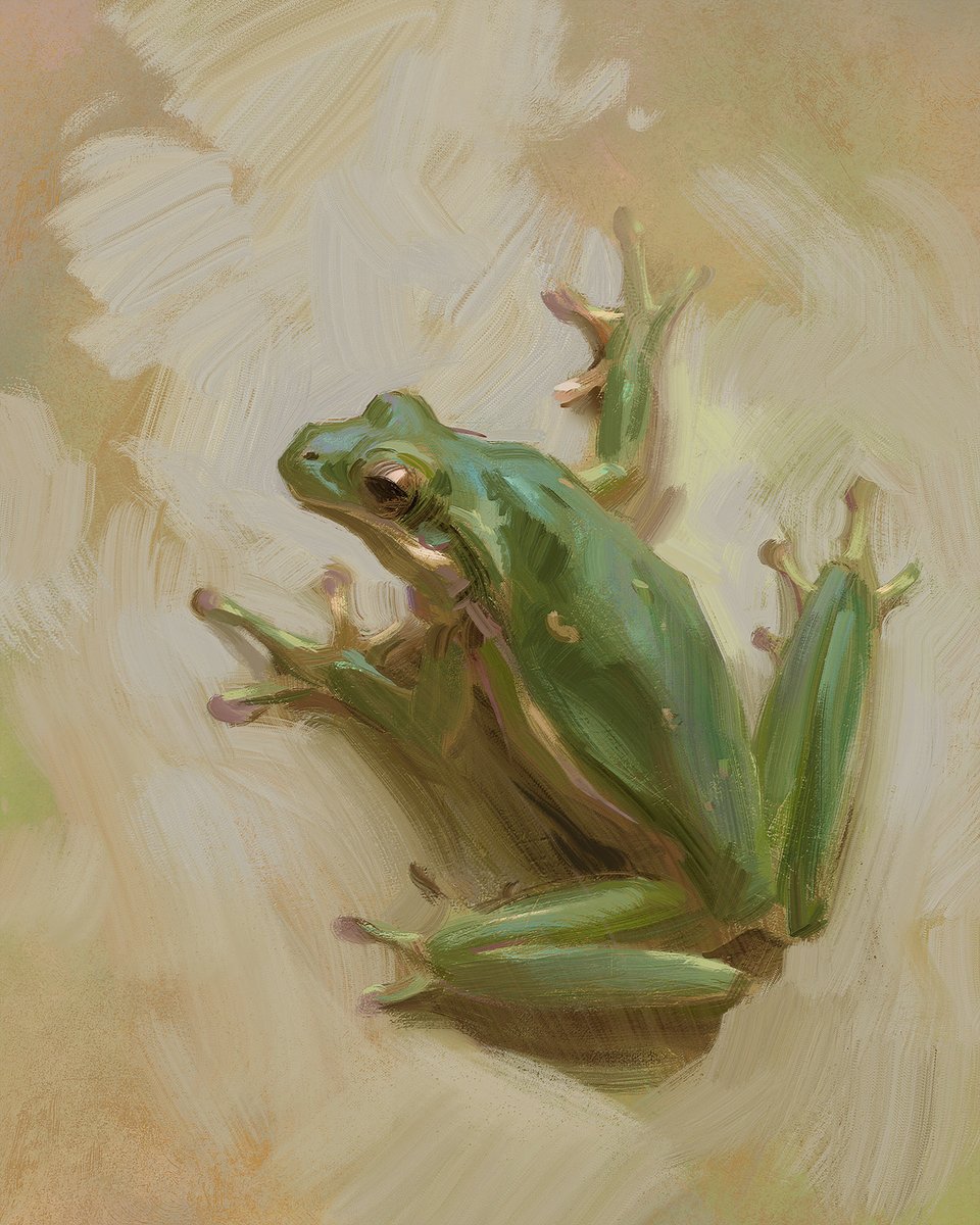 I painted a frog.