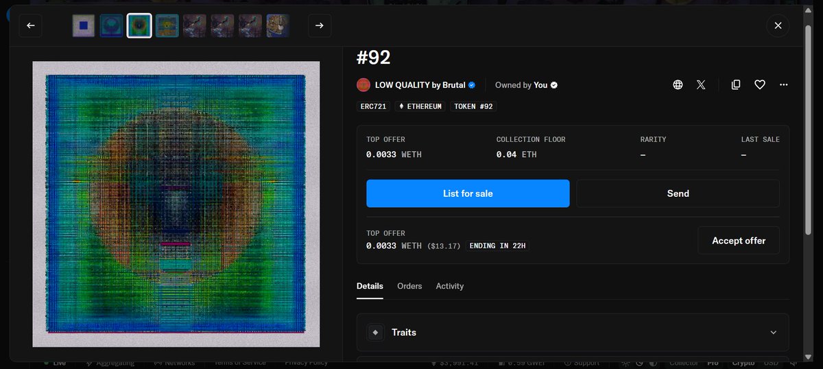 Revobit1's tweet image. LOW QUALITY 92 by @BrutalS81 
Simply amazing💎