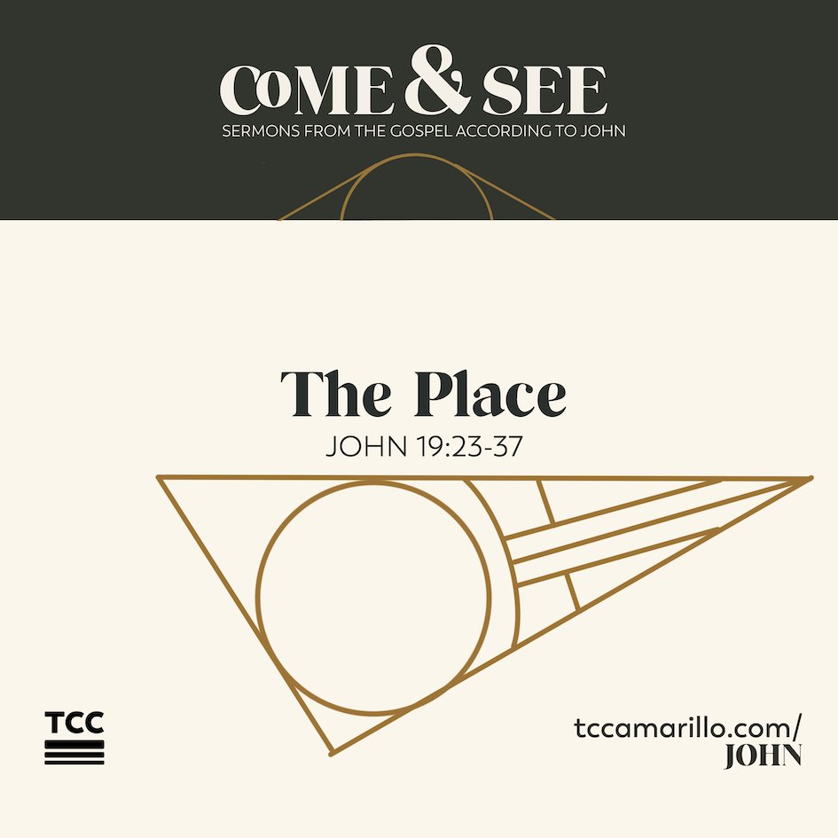 tccamarillo's tweet photo. "What happens here in this place — it’s cosmic, it’s history-rearranging. It’s unlike any other place before or since. The cross of Jesus."

Listen to yesterday's sermon from John 19:23-37, part of TCC's yearlong "Come &amp; See" series, at https://t.co/4RkvtCTVos. https://t.co/EACuX9NhYw