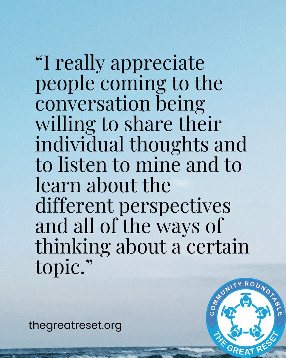 ResetGreat's tweet image. The most powerful conversations happen when everyone comes to the table with openness — ready to share, ready to listen, and ready to learn.
That’s what The Great Reset is all about.
#TheGreatReset #SharedVoices #OpenConversation