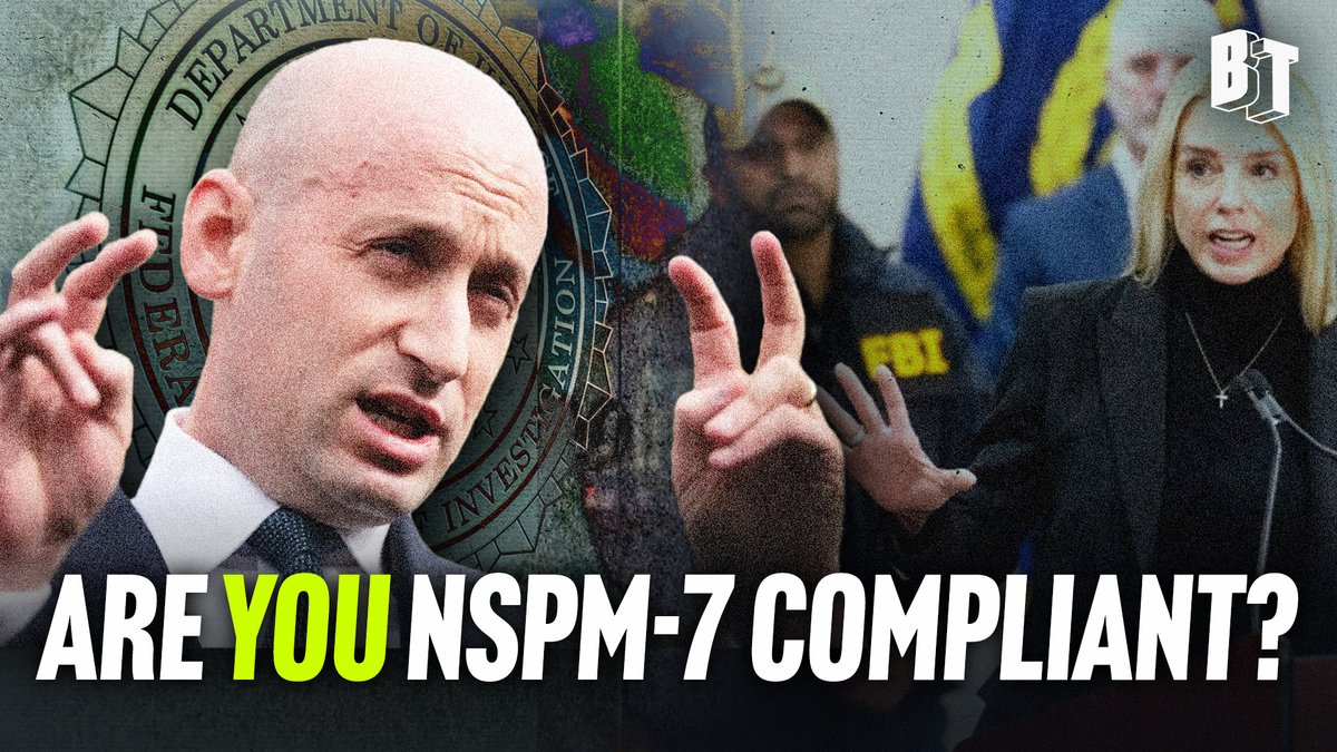 Critical of Trump? You could be investigated under NSPM-7.

“Anyone who isn’t MAGA can have an investigator predicated,” warns <a href="/kenklippenstein/">Ken Klippenstein (NSPM-7 Compliant)</a>. 

NSPM-7 turns dissent and speech into a pre-crime threat.

WATCH: youtu.be/4nJauK3MIPE