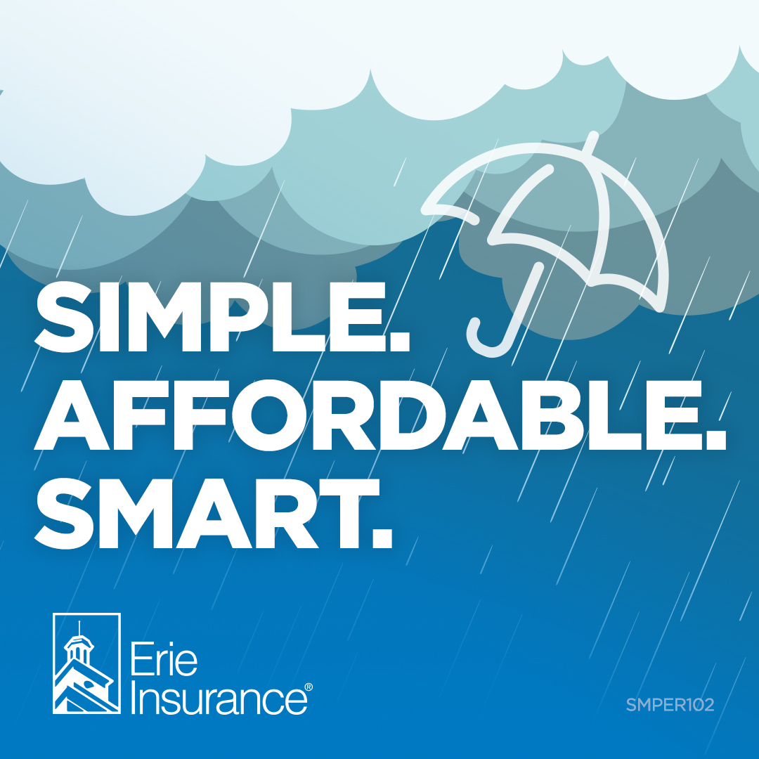 hilling_pfeffer's tweet image. Just like an umbrella keeps you covered in a downpour, umbrella insurance gives you an extra layer of protection when life throws more than you expected. 🌂
Simple. Affordable. Smart.
Ask us how an umbrella policy from ERIE could help protect your peace of mind.