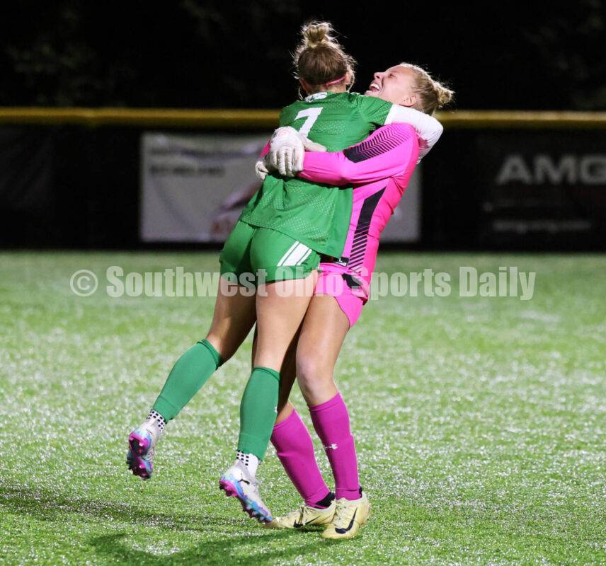 SWOSportsDaily's tweet photo. GIRLS SOCCER: Badin one win from D-III state berth after Kemper's goal sinks McNicholas in regional semifinal ... Rick Cassano's comprehensive report with comments from both coaches and Badin's Lydia Kemper and Danielle Birri, plus 37 professional photos with captions and a full schedule of remaining D-III tournament games around Ohio https://t.co/uZjLs5Go6O @gclcoedsports @McNickCoachO @McNAthletics @McNBasketball @McNMensSoccer @McNickATC @Rudy_Argueta10 @ella_zech @BadinHS @BadinGSoccer @BadinCatham @RAMSSPORTS @BadinBaseball @yordynick @LBCoachRogers @ben_cosgrove @JulieTreadway33 @TonyMayerSr @christy_even @ChrisWess01 @PeterKibby @bdpendergest @geoff_melzer @blsakach @ShaeSakach @jamisonLynn82 @birri_danielle @SWOHSSCA @SWBLSPORTS @OHS_Lumberjacks @bella_heile @BellaMcfarland8 @KerriWolpert @FenwickWSoccer @OHSAASports @SWDistrict @RHS_lady_soccer