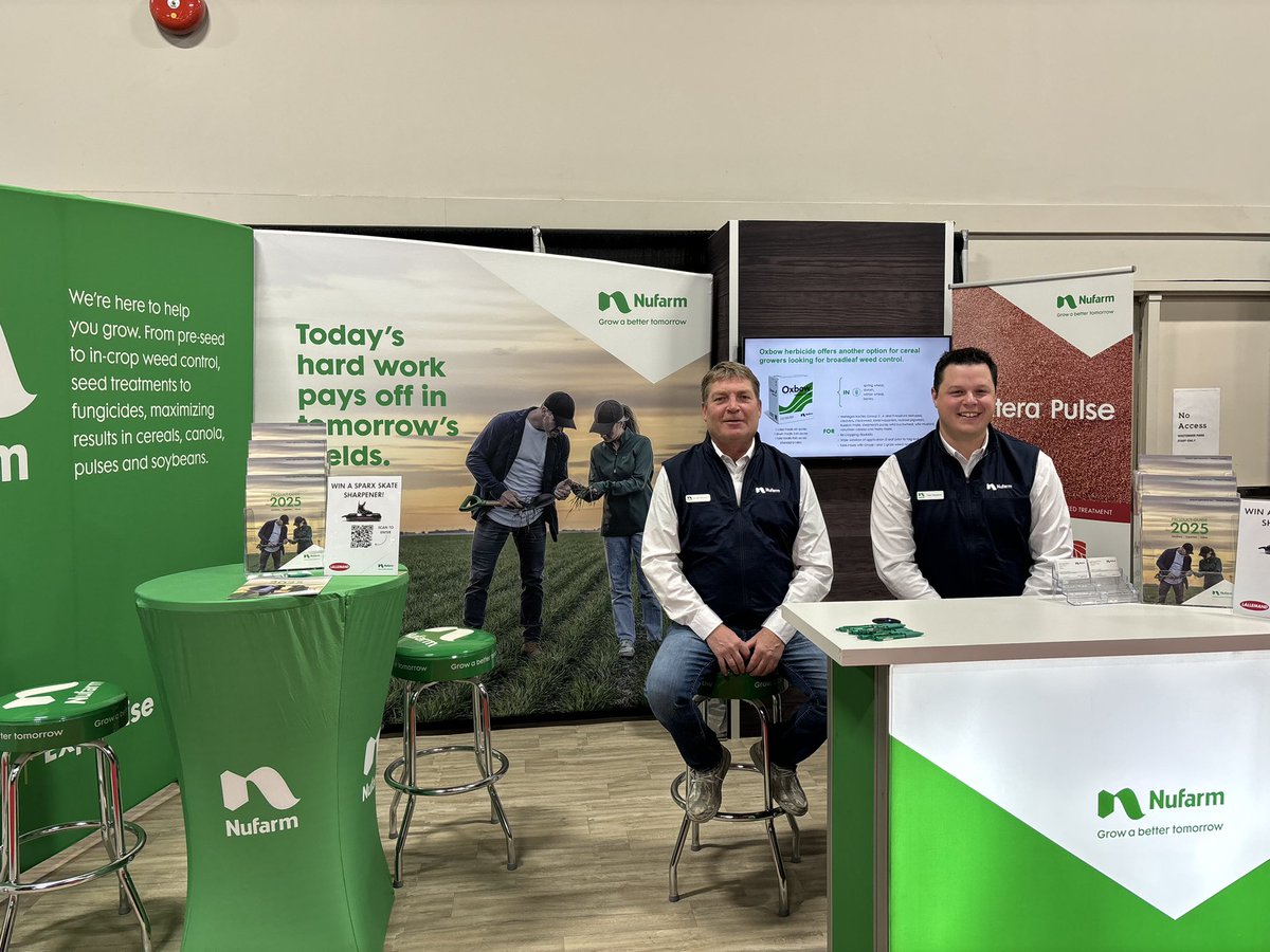 Are you attending #AgriTrade25 next week? Stop by booth 418 in the Prairie Pavilion to learn what's happening at Nufarm. <a href="/agritradetoday/">Agri-Trade</a> #WestCdnAg