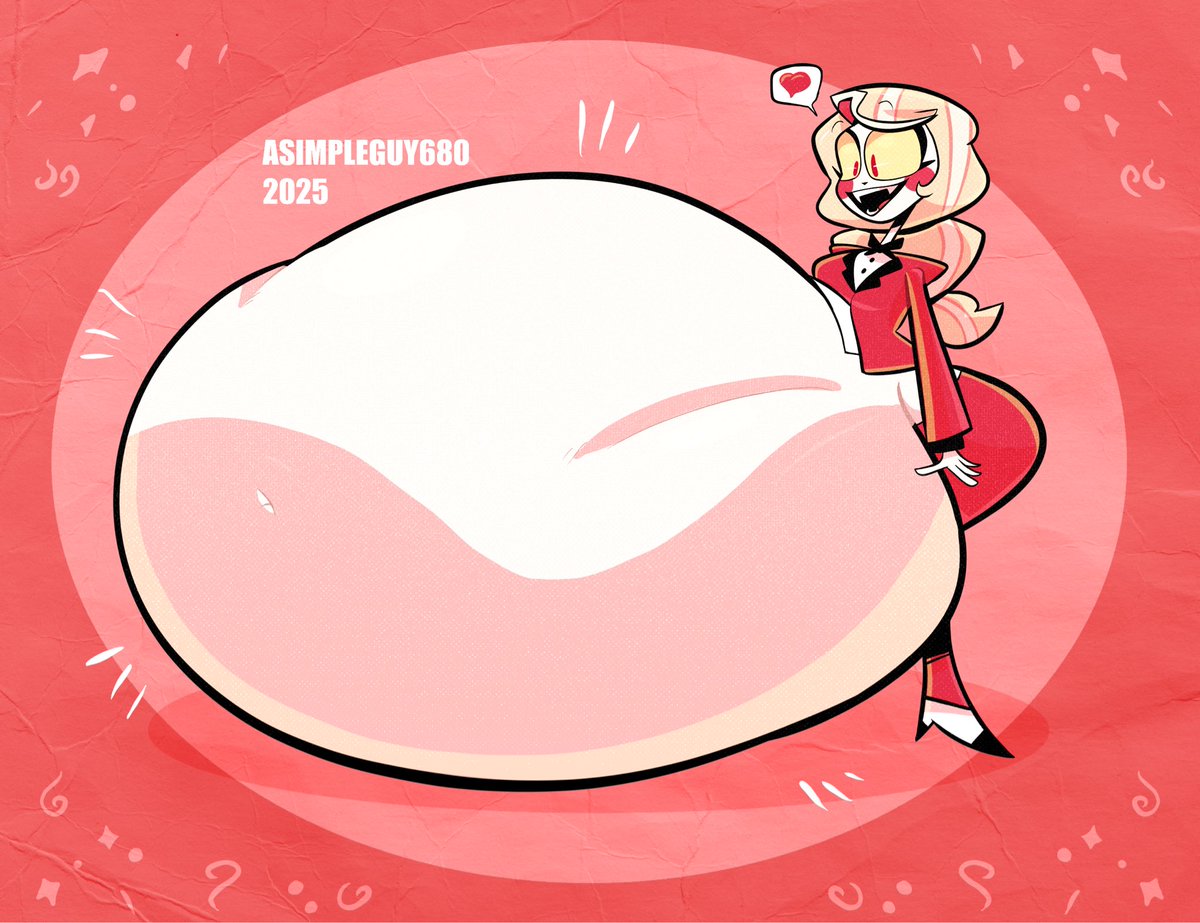 Soo the 2nd season of hazbin Hotel came out, well there more Charlie vore  art I did 🔥😍☺️🤰