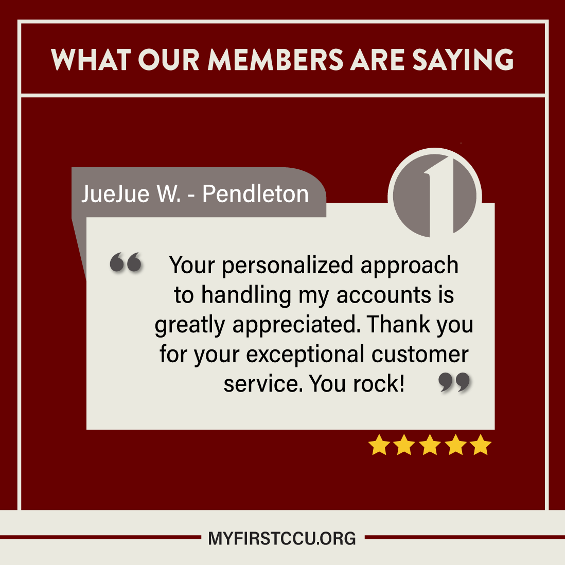 First Community Credit Union tweet media