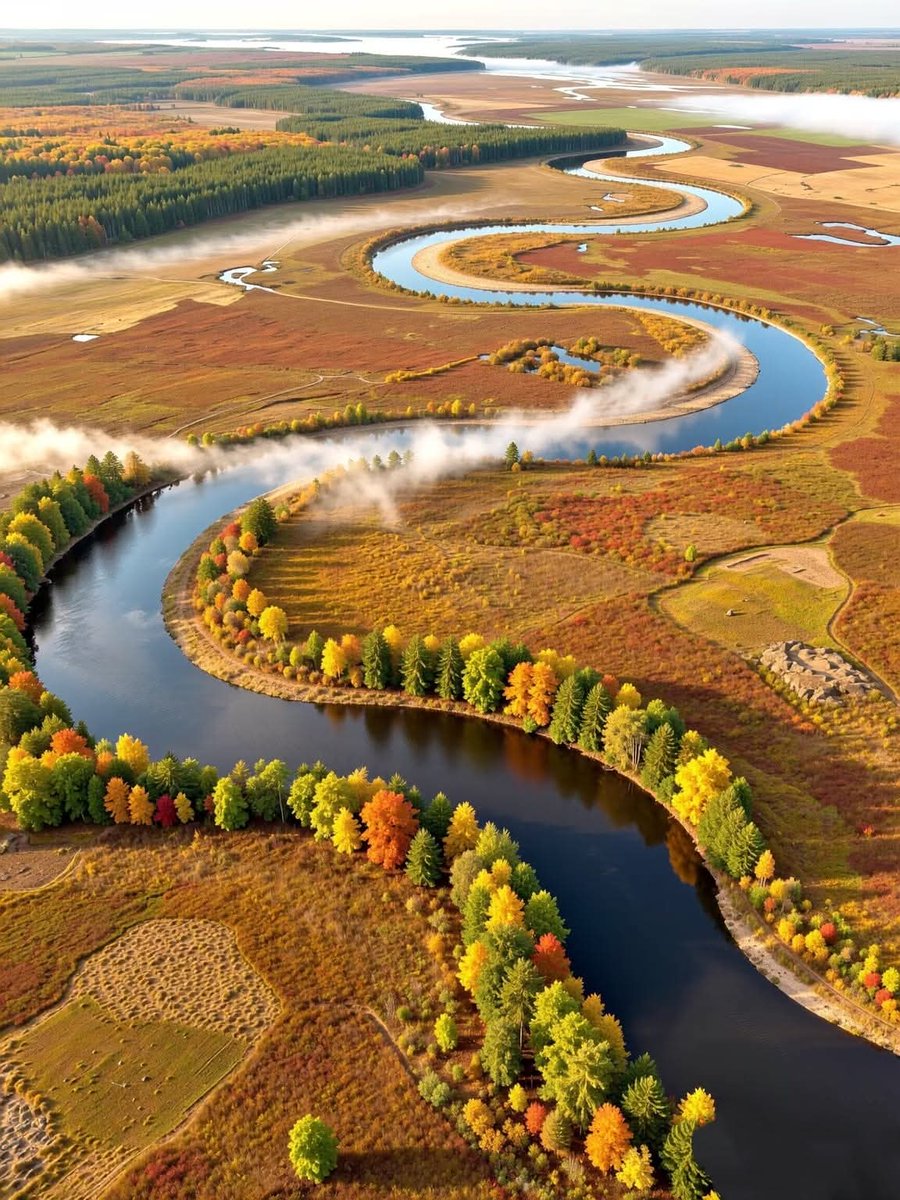 liulian0071's tweet image. 呼伦贝尔秋日童话～