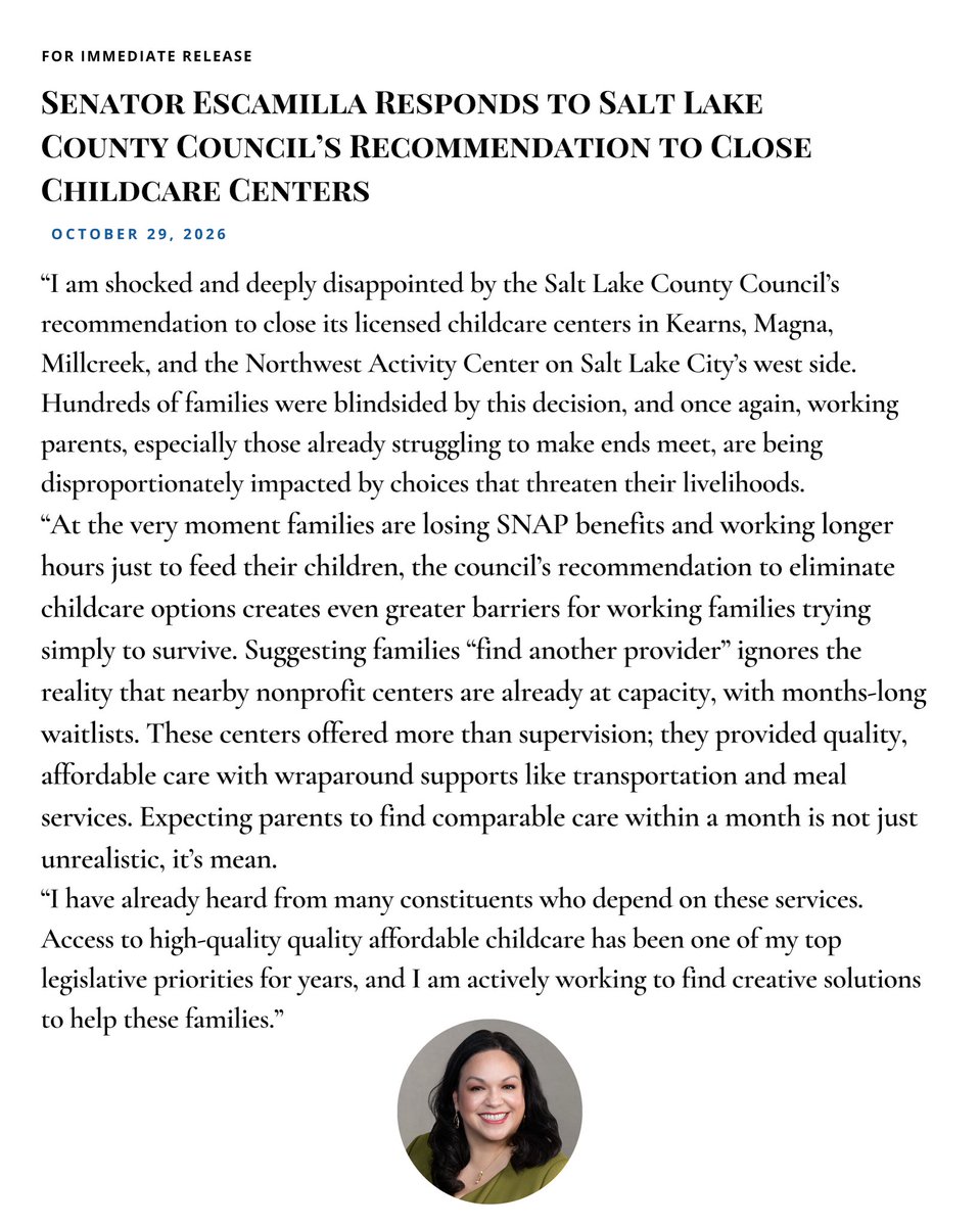 Utah Senate Democrats tweet media