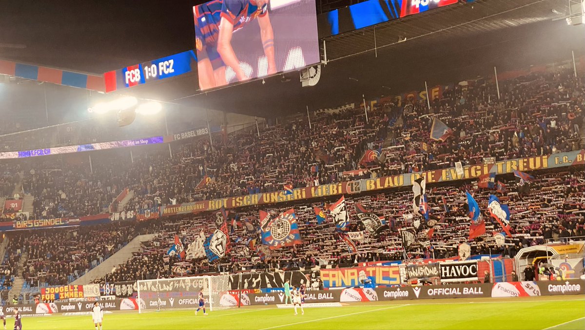 WICHTIG!!!❤️💙
MATCH 22/2025 🔴🔵⚪️🔵
FC BASEL : FC ZÜRICH 2:0 
ST. JAKOB PARK 
27073 SUPPORTERS