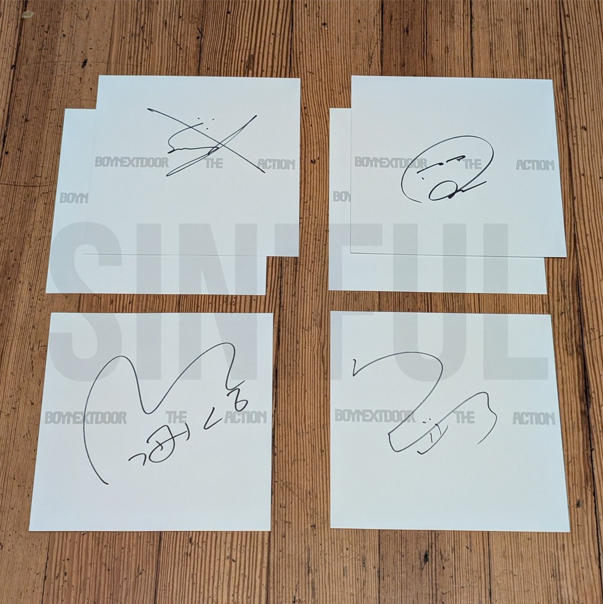 I got my #BoyNextDoor #The_Action signed album pulls. I got two of