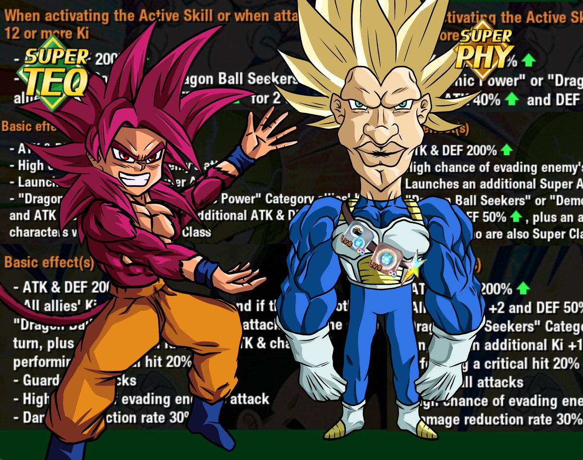 SonGoku1564392's tweet image. Phy ssj3 on full daima team with special orbs is actually now very good!!! Goat is finally good