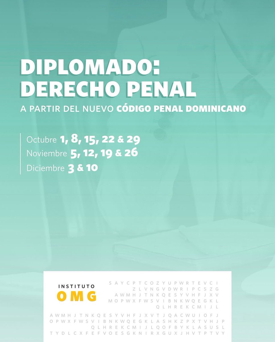 Un gran honor tener esta noche como profesora a la Doctora en Derecho <a href="/Zuletaaslegal/">María del Pilar Zuleta 🇨🇴 ⚖️ 🇩🇴</a>, quien imparte la primera clase de Infracciones contra las Personas en nuestro Diplomado del <a href="/InstitutoOMG/">Instituto OMG</a>. Nos vemos el próximo miércoles para continuar este valioso módulo junto a ella.