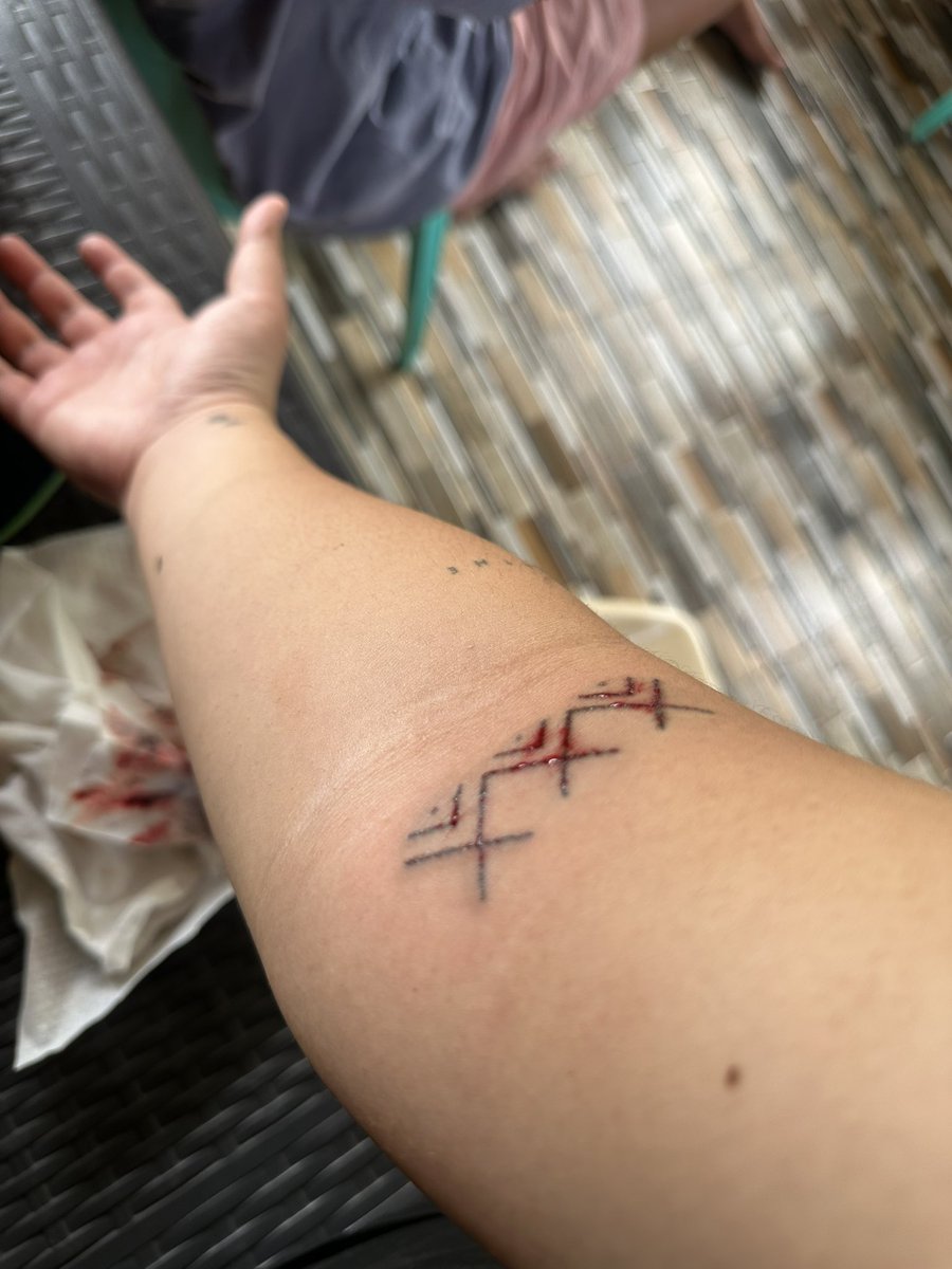 rnllgrcx's tweet photo. update: nadagdagan na s'ya! hand-poked tattoo from buscalaaan! https://t.co/aUhMeVEMGF