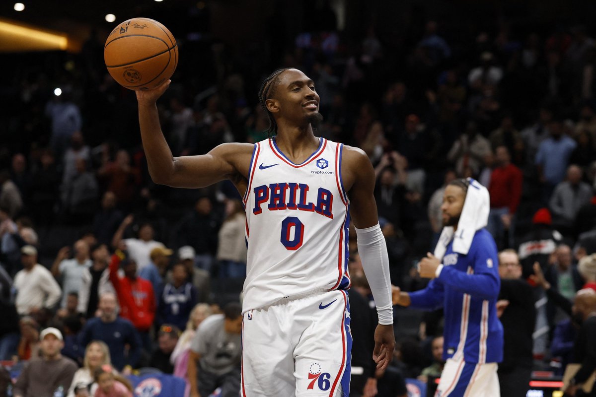 fypmuses's tweet photo. Tyrese Maxey was named NBA Player of the Night for October 28 after dropping 38 points and leading the Sixers to a win over the Magic—his best start since 2019! This guy's on fire early in the season. Who's your early MVP pick? 🏀 #NBASzn #Maxey https://t.co/53mPVUitmO