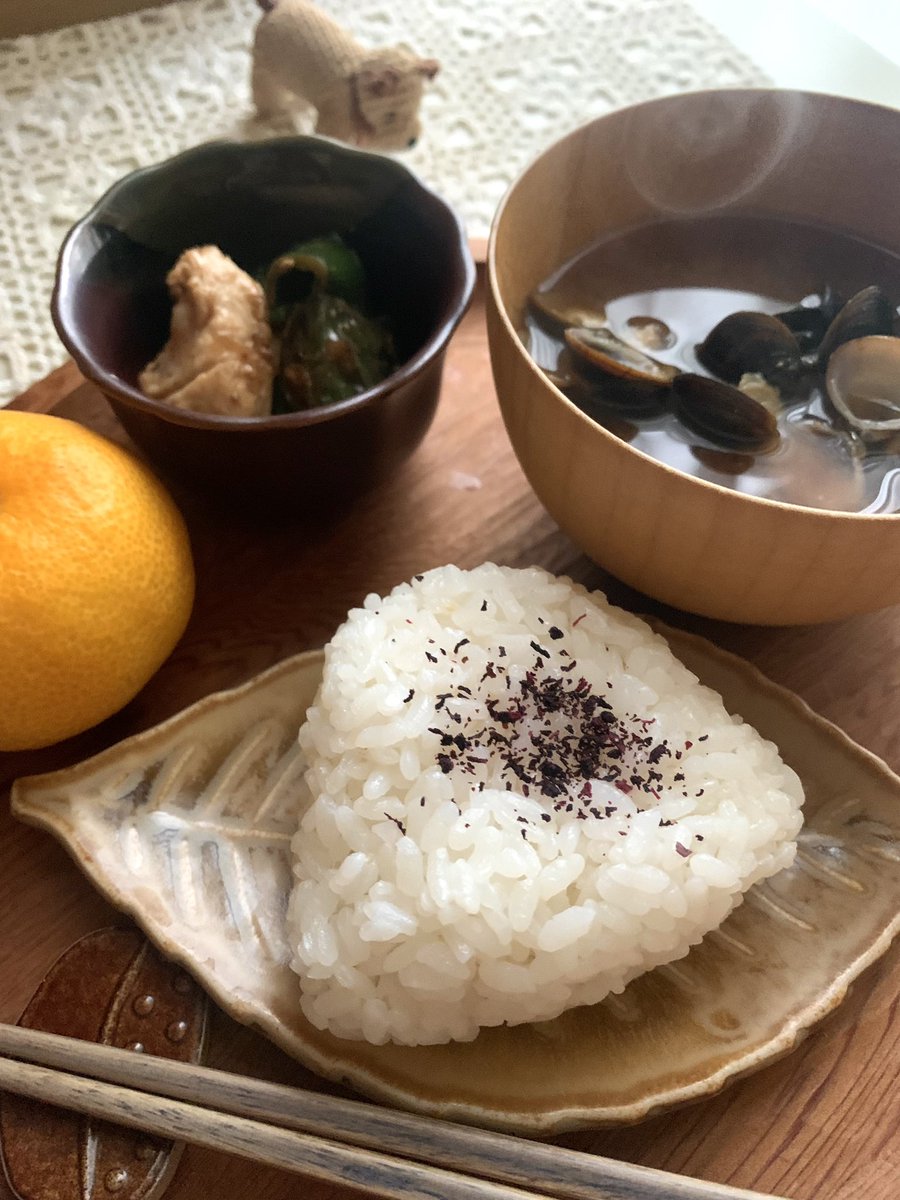 myao_my1's tweet image. #charmyごはん 

宮崎県産新米こしひかり島根県産ｼｼﾞﾐ

#OnigiriAction