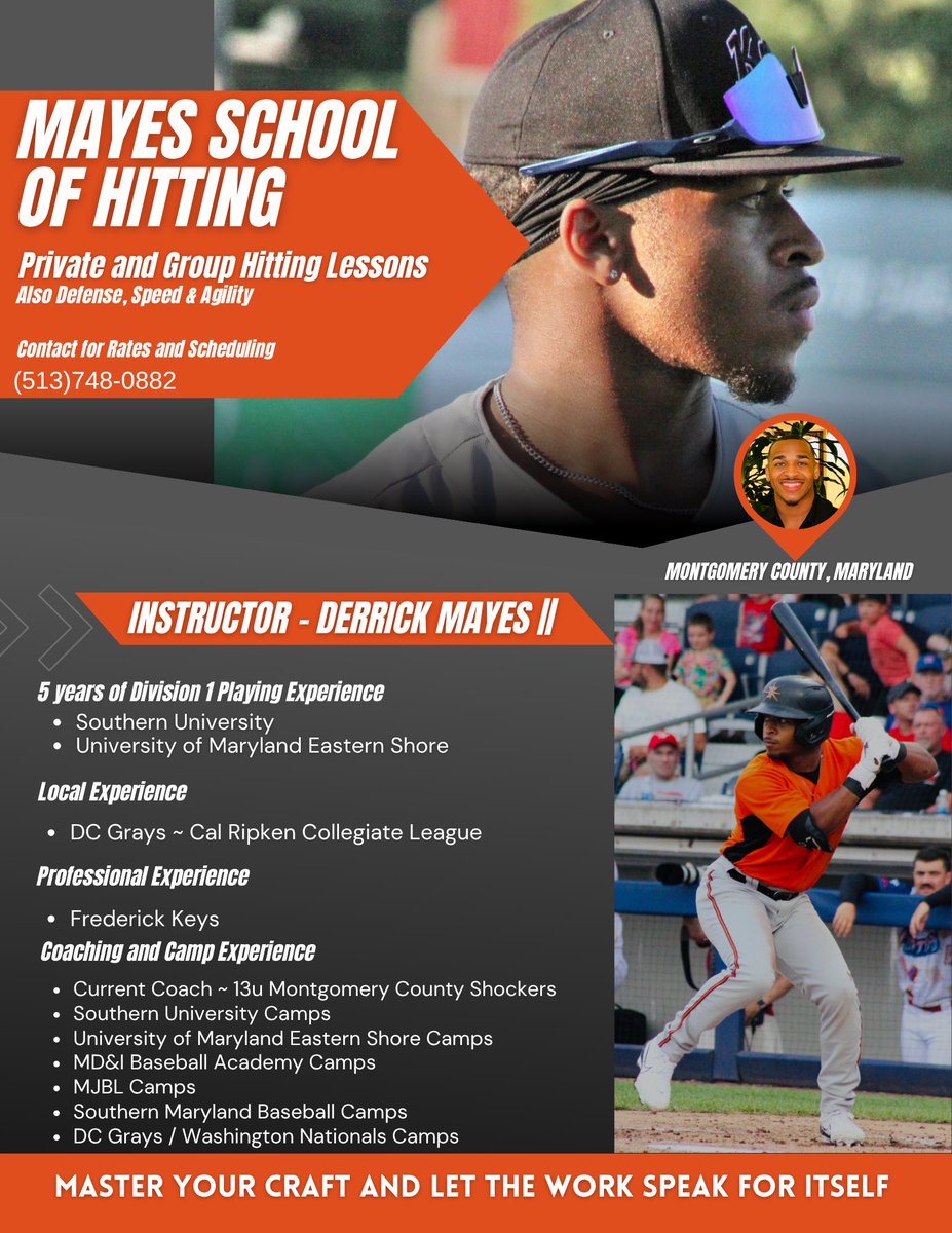 derrickmayes85's tweet photo. I am excited to announce that I will be joined by my former college teammate, MLB Swingman Classic HBCU All-Star and reigning SWAC Pitcher of the Year,  in coaching the 2026 13U Montgomery County Shockers along with doing lessons in the Montgomery and PG County, Maryland Area. https://t.co/hNjBIWiENh